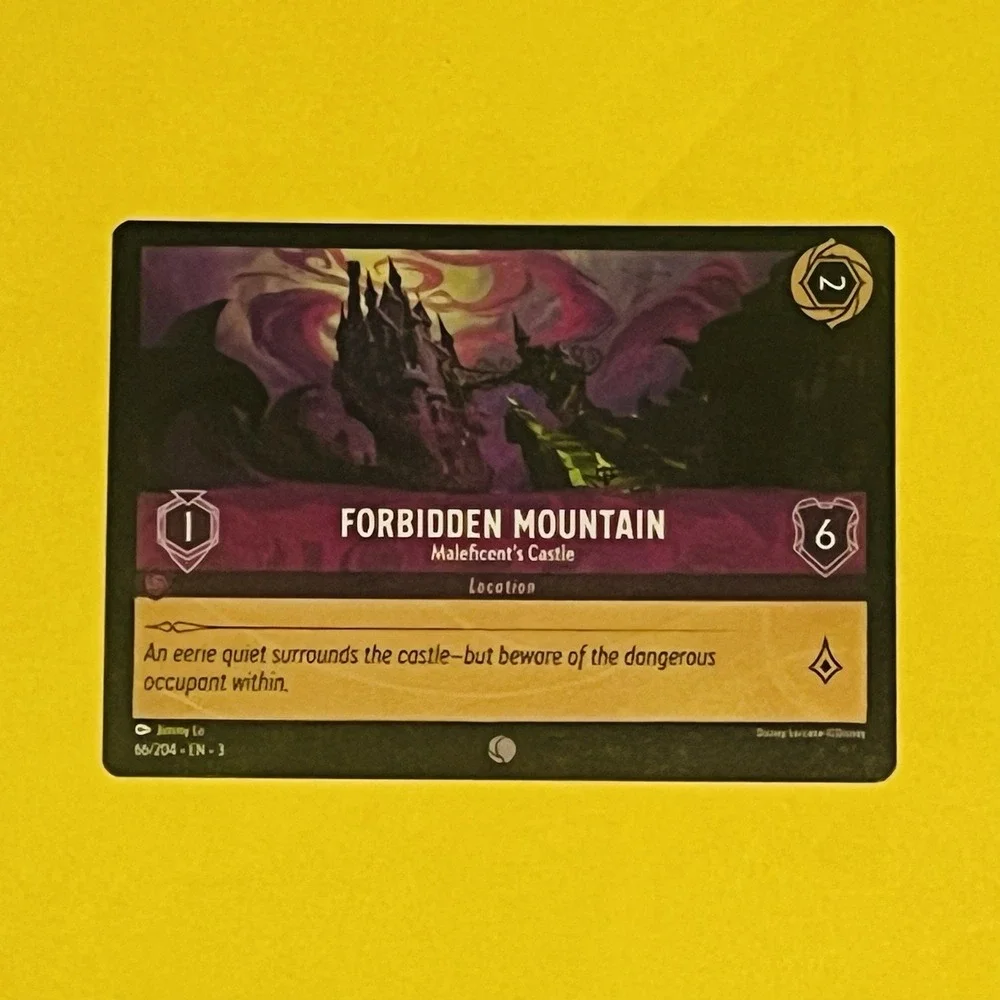 Cold Foil Forbidden Mountain - Maleficent's‎ Castle 66/204 Common Disney Lorcana